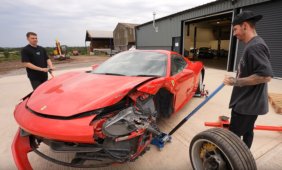 Mat Armstrong buys a crash damaged Ferrari 458 Spider