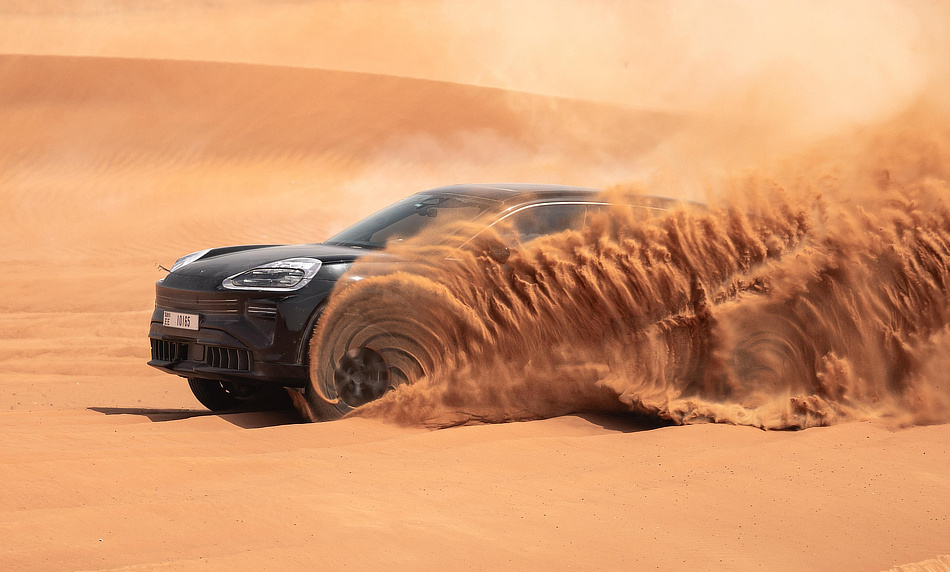 Porsche Cayenne EV Testing - Sand Dunes