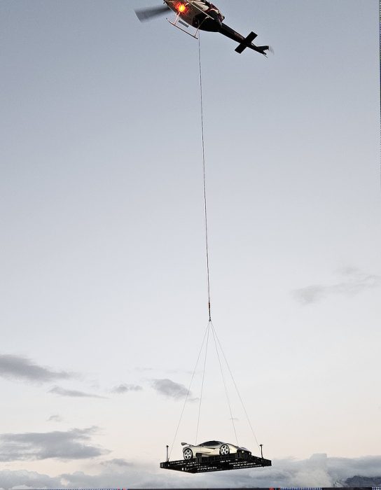Gordon Murray The Special One - Helicopter Landing