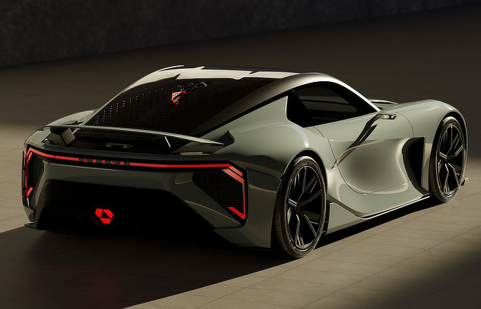 Lexus LFA EV Concept - Rear Stance