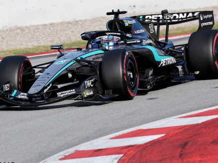 Mercedes W16 testing at Barcelona - 2026