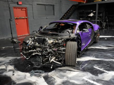 Mat Armstong repairs a Bugatti Chiron