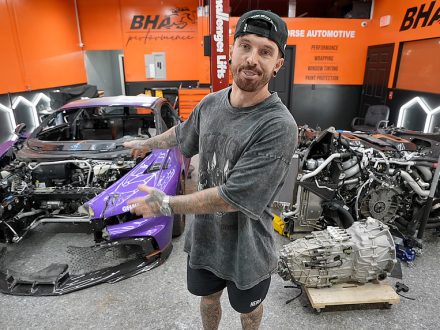 Mat Armstrong starts the dead Bugatti Chiron