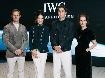 Eileen Gu and George Russell at IWC Event