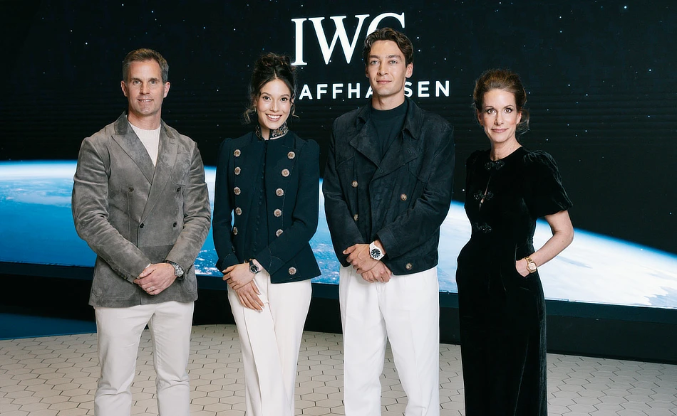 Eileen Gu and George Russell at IWC Event