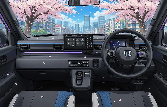 Honda Super N EV - Anime Manga Movie - Interior