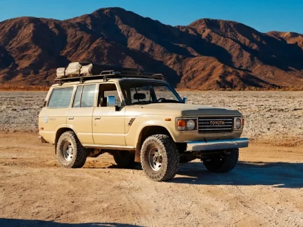 TOYOTA LAND CRUISER IN THE MOJAVE DESERT