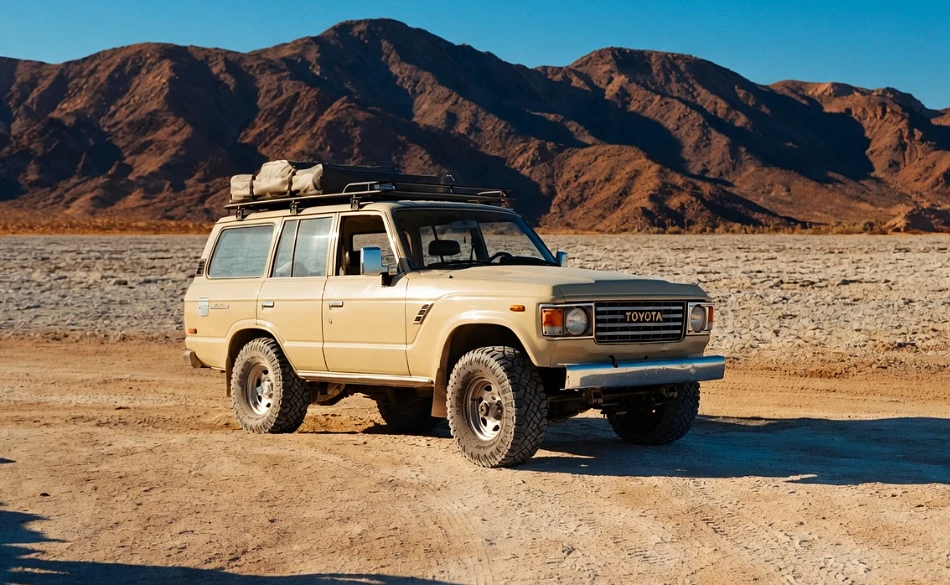 TOYOTA LAND CRUISER IN THE MOJAVE DESERT