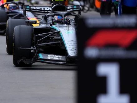 2026 Canadian Grand Prix - Kimi Antonelli driving into pit lance as victor