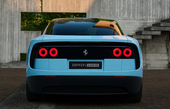 Ferrari Luce EV sedan - Stance