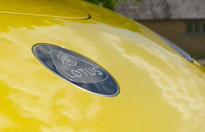 Lotus logo badge on the Eletre, Castle Ashby, Northampton 2026