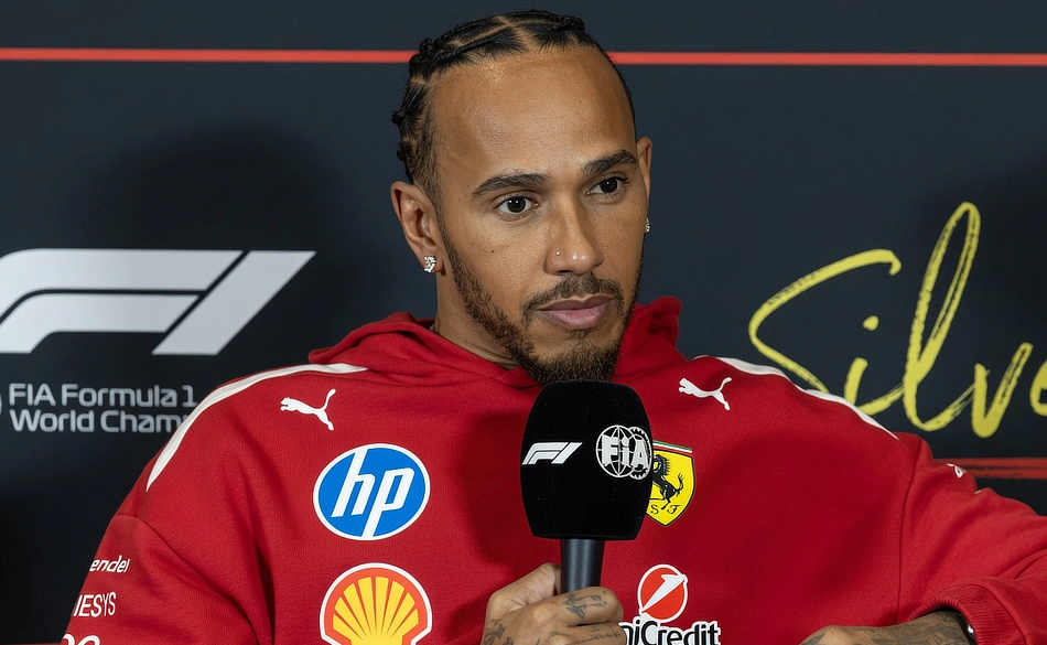 Lewis Hamilton media interview at the 2026 British Grand Prix
