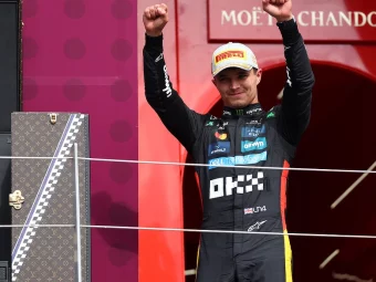 Lando Norris celebrates 2025 British Grand Prix