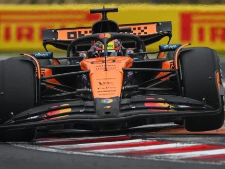Oscar Piastri driving the McLaren MCL39 at the 2025 Hungarian Grand Prix