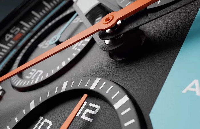 Tag Heuer X Gulf - Chronograph - Detail