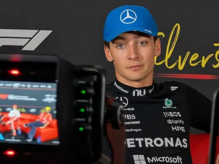 George Russell rules out championship title push after Anotnelli winds at the Madring